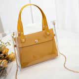 2022 PVC Jelly Bag Women Mini Transparent Shoulder Handbag