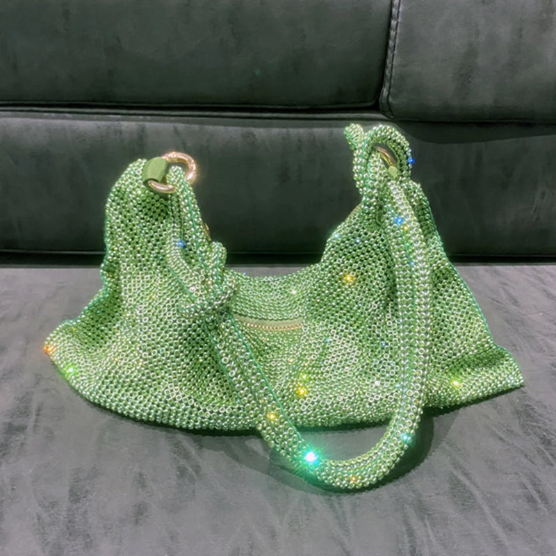 Rhinestone Shoulder Bag Evening Clutch Wedding Purse