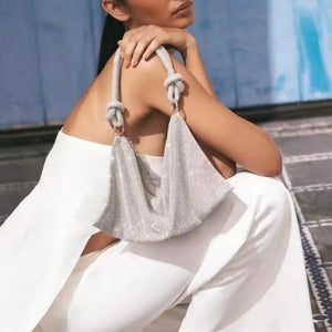 Rhinestone Shoulder Bag Evening Clutch Wedding Purse