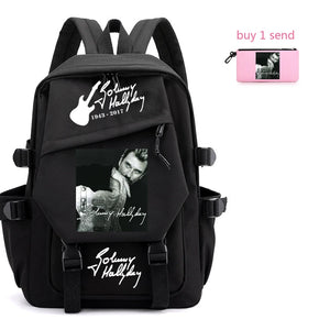 2022Johnny Hallyday lightweight nylon backpack