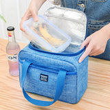 Lunch Bag Cooler Tote Insulated Box Thermal Food Container Handbag Bento Pouch