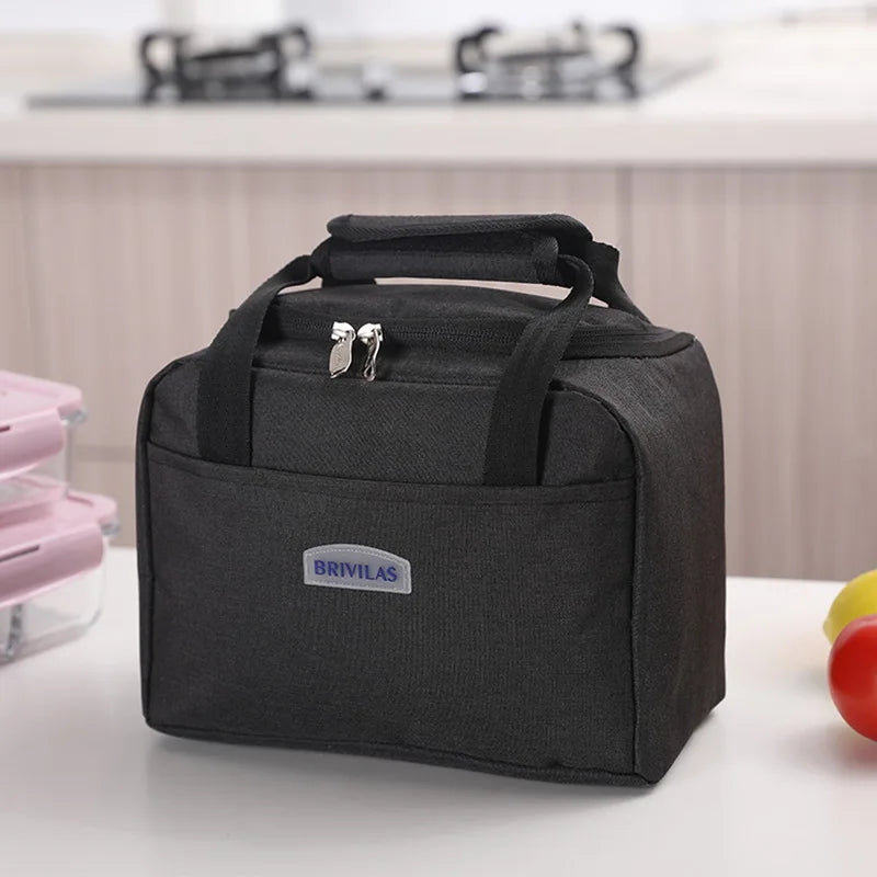 Lunch Bag Cooler Tote Insulated Box Thermal Food Container Handbag Bento Pouch