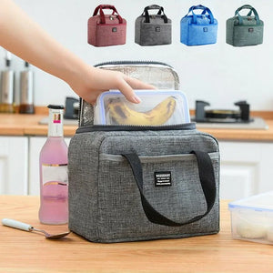 Lunch Bag Cooler Tote Insulated Box Thermal Food Container Handbag Bento Pouch