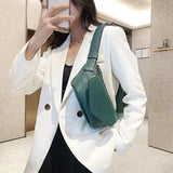 2022 Women's Leather Waist Bag Shoulder Travel Chest Pack Belt Purses