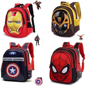 2022 Cartoon Schoolbag for Kids - Hero Pattern Backpack for Boys and Girls