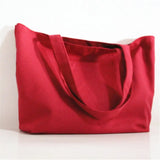 2022 Women Canvas Shopping Bag Casual Shoulder Handbag Eco-Friendly Grocery Tote