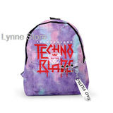 2022 Technoblade Candy Cane 3D Print School Bag for Teens