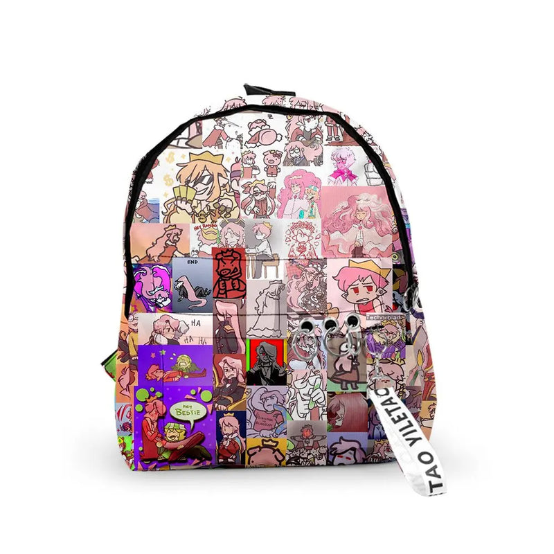2022 Technoblade Candy Cane 3D Print School Bag for Teens