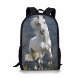 2022 Running Horse Pattern Schoolbag - Kids Gift Backpack