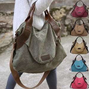 2022Women Bag Large Capacity Casual Tote Handbag Canvas Shoulder Bag Crossbody