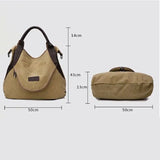2022Women Bag Large Capacity Casual Tote Handbag Canvas Shoulder Bag Crossbody