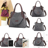 2022Women Bag Large Capacity Casual Tote Handbag Canvas Shoulder Bag Crossbody