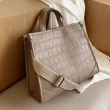 2022 Women's Stone Pattern Shoulder Bag Mesh Red Large Crossbody