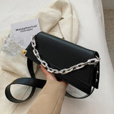 2022 Solid Women's Retro Shoulder Bag High-Quality All-Match Chain Messenger Bag