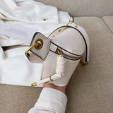 2022 Women's PU Leather Cross-Body Shoulder Bag Chain Waist Bag
