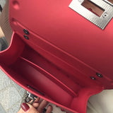 2022 Women's Bag PU Leather Rivets Handbag Shoulder Bag