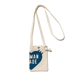 2022ss HUMAN Couple Canvas One Shoulder Bag Men Women