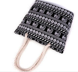 Animal Elephant Canvas Tote Bag Women's Handbag