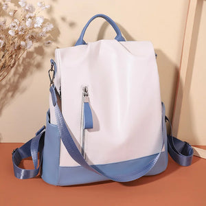 Anti-theft Leather Backpack Summer Travel Shoulder Bag