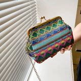 Fall Mini Shell Shoulder Bag Crossbody Chain Ethnic Woman