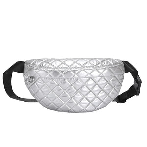 Women's Down Waist Pack Crossbody Bag for Winter Shopping
