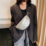 Women's Down Waist Pack Crossbody Bag for Winter Shopping