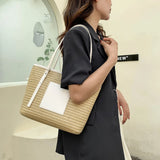 Beach Basket Summer Bag Straw Bag Beach Bags Big Rattan Shoulder Bags