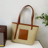 Beach Basket Summer Bag Straw Bag Beach Bags Big Rattan Shoulder Bags