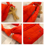Quilted Fluffy Padded Bags Crossbody Bags For Women Shoulder Bag