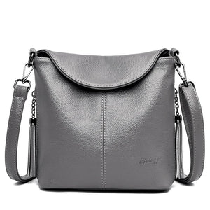 Leather Clutch Bag Small Soft Leather Handbag Women High Crossbody Bag
