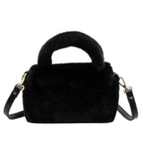 Winter Plush Crossbody Bag - Soft Fur Shoulder Bag Purse