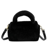Winter Plush Crossbody Bag - Soft Fur Shoulder Bag Purse