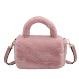 Winter Plush Crossbody Bag - Soft Fur Shoulder Bag Purse