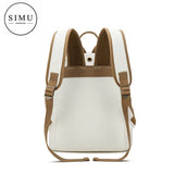 Canvas Backpack Women Solid Rucksack Casual Travel Bag Backpacks