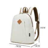 Canvas Backpack Women Solid Rucksack Casual Travel Bag Backpacks