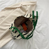 Canvas Bag Large Capacity Commuter Tote Bag Women's Shoulder Crossbody Bag