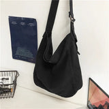 Canvas Shoulder Bags Solid Crossbody Unisex Messenger Bags