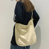 Canvas Shoulder Bags Solid Crossbody Unisex Messenger Bags