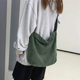 Canvas Shoulder Bags Solid Crossbody Unisex Messenger Bags