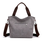 Large Pocket Canvas Handbag for Women