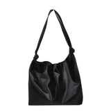 Soft Pu Leather Large Shoulder Bag, Retro Lady Shopper Purse