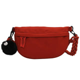 Solid Pendant Shoulder Bag for Women Crossbody Bag