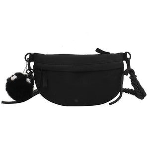 Solid Pendant Shoulder Bag for Women Crossbody Bag