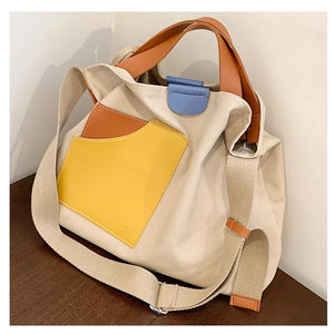 Casual Tote Messenger Bags Canvas for Women Travel Shoulder Bag Shopping Girls
