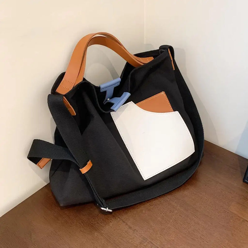 Casual Tote Messenger Bags Canvas for Women Travel Shoulder Bag Shopping Girls