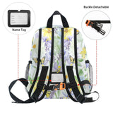 Kids Flower Print Backpack School Bag for 3-8 Year Olds