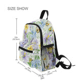 Kids Flower Print Backpack School Bag for 3-8 Year Olds