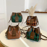 Print Bucket Bags Shoulder Handbag Large Capacity Fashionable Handbags