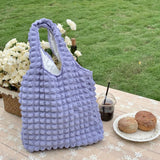 Cloud Bubble Flower Shoulder Bag Vest Bag Female Student Handbag