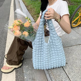 Cloud Bubble Flower Shoulder Bag Vest Bag Female Student Handbag
